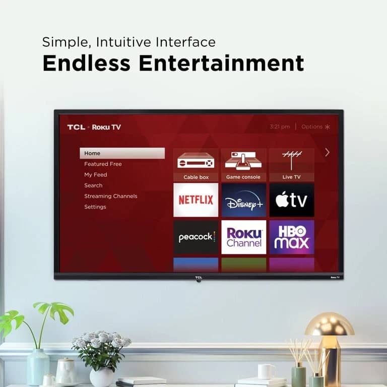 TCL 32s335 TVs New Black