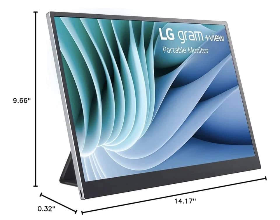 LG LG gram +view Monitors New Silver