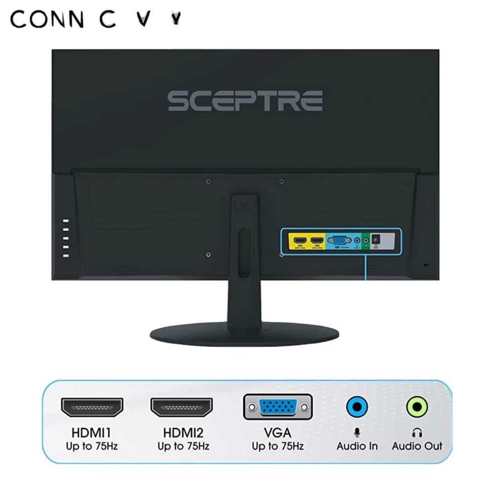 Sceptre E278W Monitors Used - Good Black