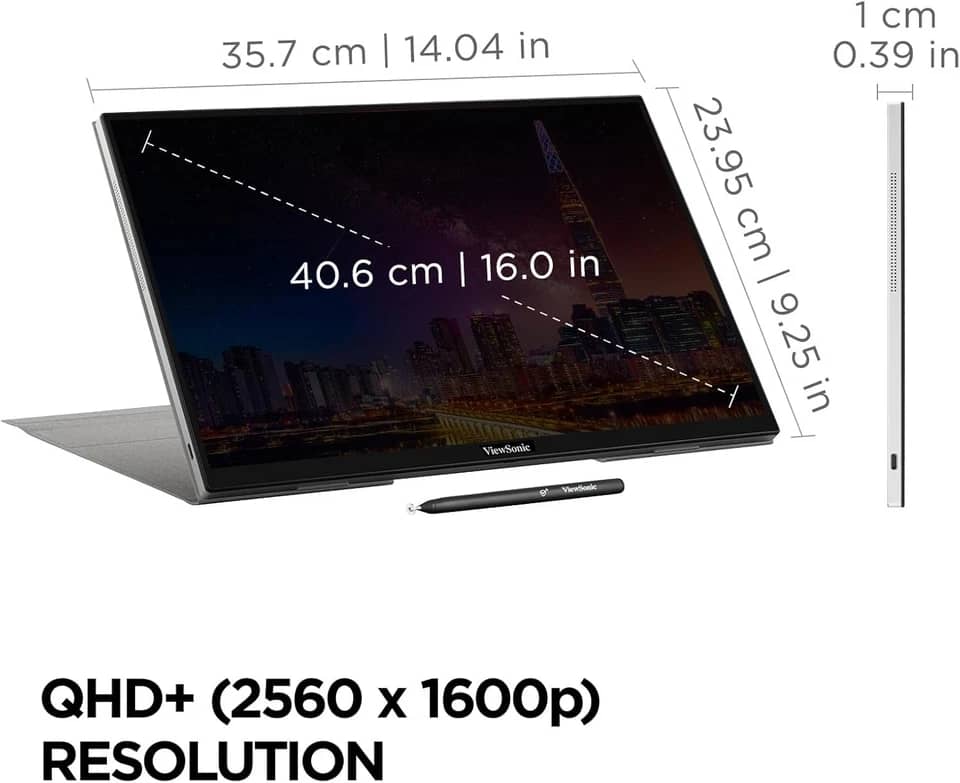 ViewSonic TD1656-2K Monitors New Red