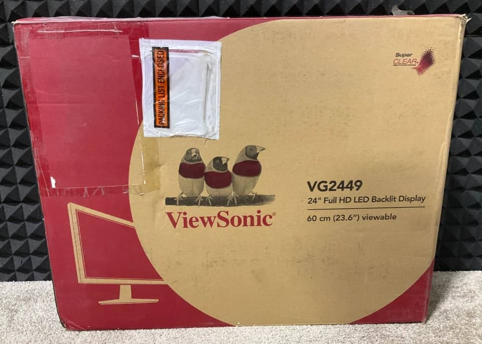 ViewSonic VA2431WM Monitors Open-Box Excellent Black