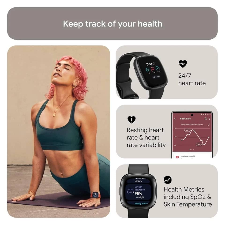 Fitbit Versa 4 Smartwatches New Black