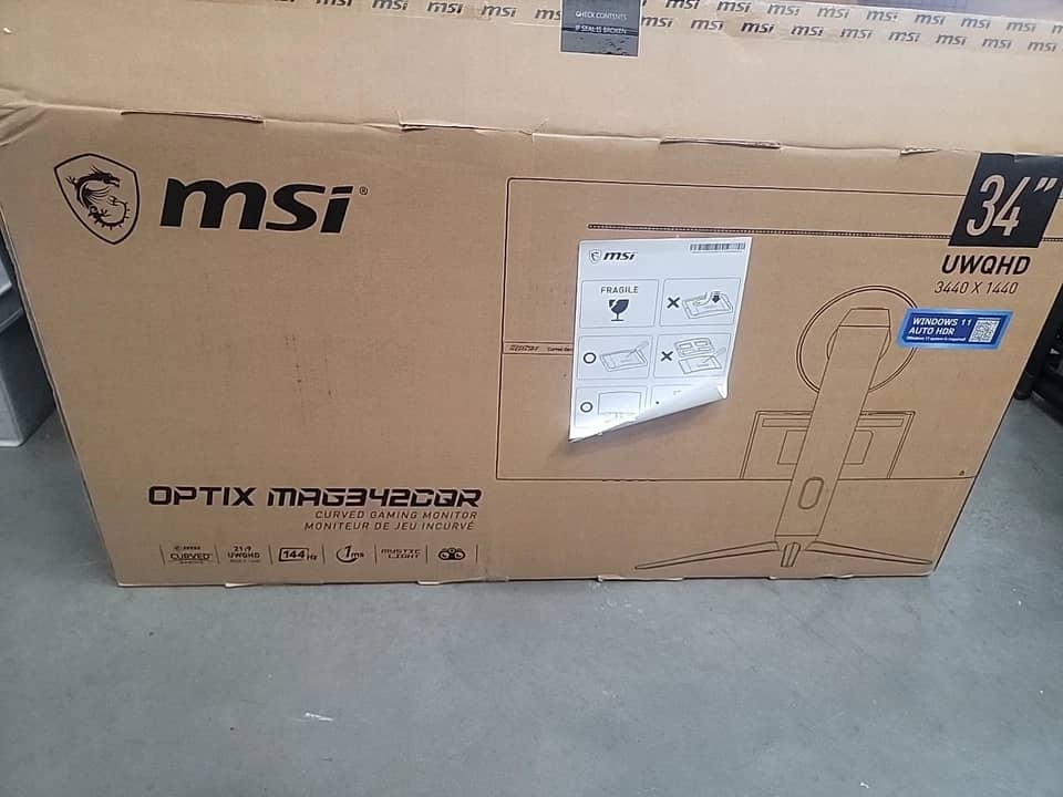 MSI MAG345CQR Monitors New Black