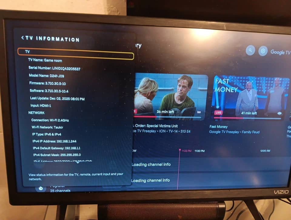 VIZIO d24f-j09 TVs New Black