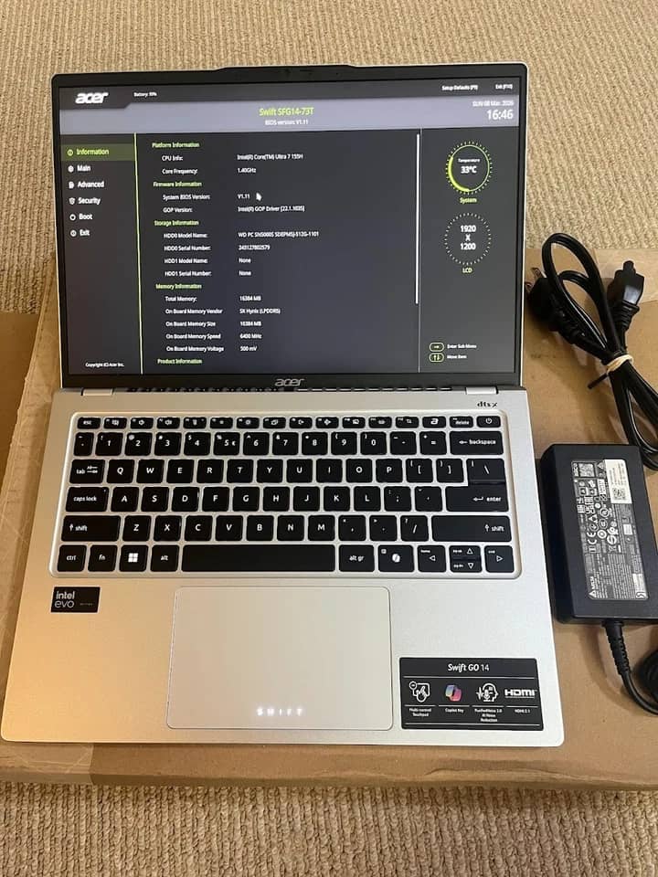 Acer Swift Go 14 Computers New 512GB 16GB