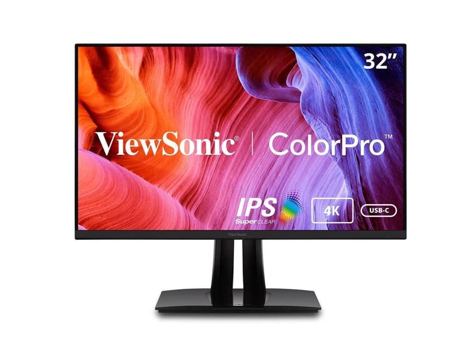 ViewSonic VP3256-4K Monitors New Black