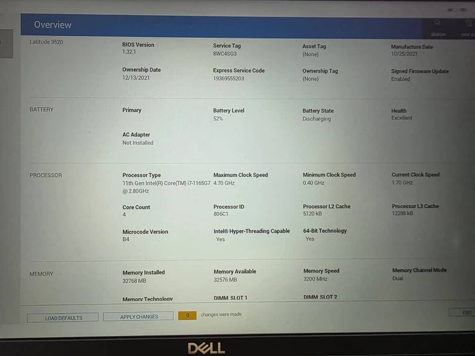 Dell Inspiron 15 3520 Computers New 128GB