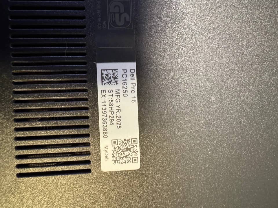 Dell Pro 16 Computers New 256GB 16GB