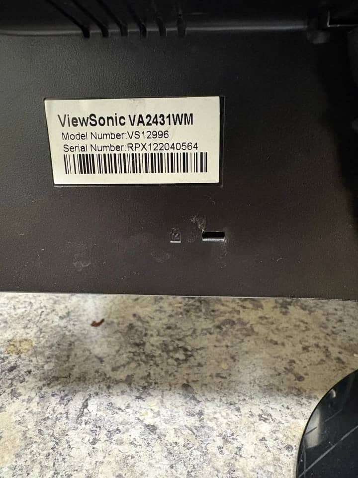 ViewSonic VA2431WM Monitors Open-Box Excellent Black