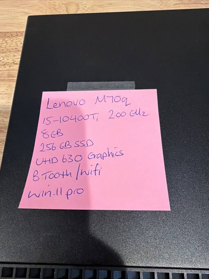 Lenovo ThinkCentre M70q Computers New 256GB 16GB