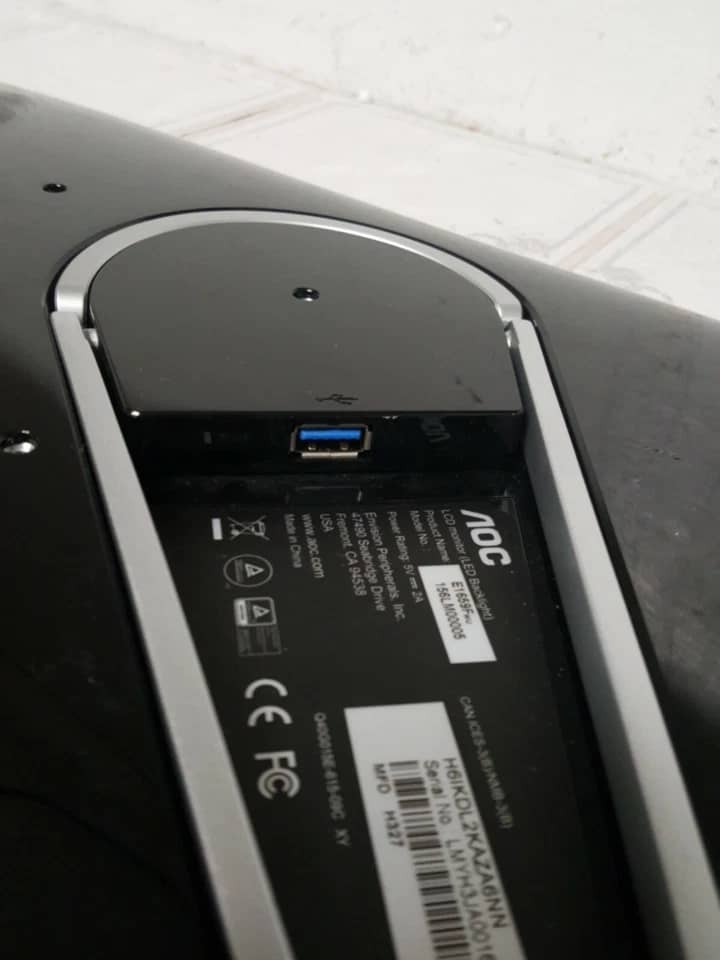 AOC E1659FWU Monitors New Black
