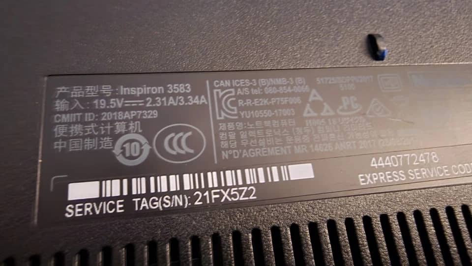 Dell Inspiron 15 3583 Computers Used - Good 128GB 8GB