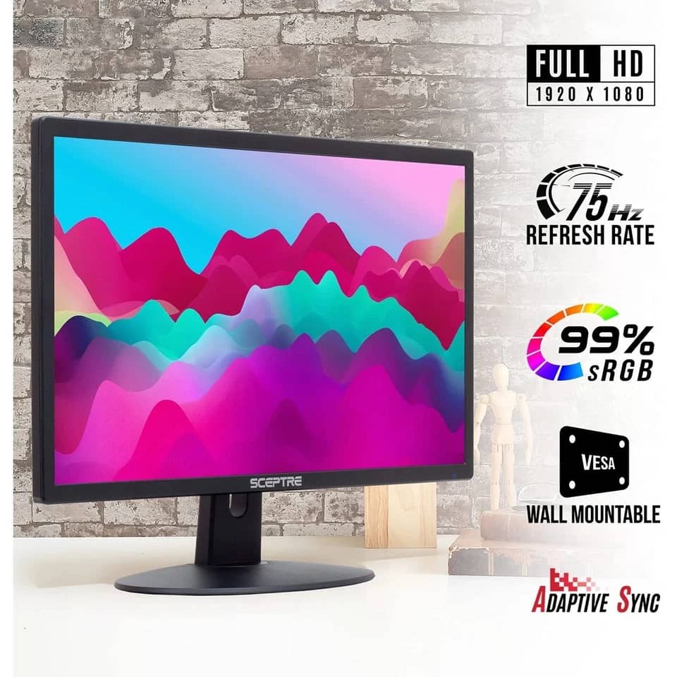 Sceptre E229W Monitors New Black