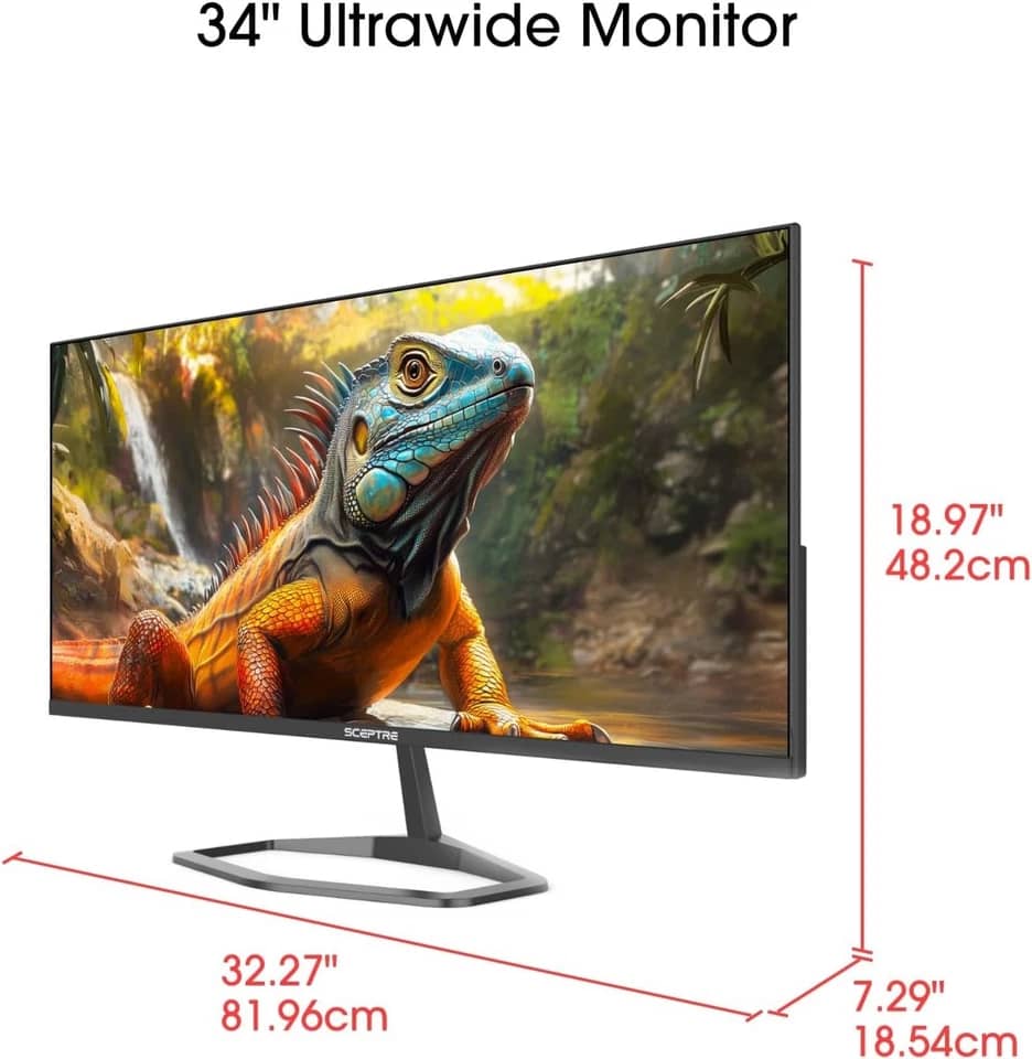 Sceptre E345W Monitors New Black