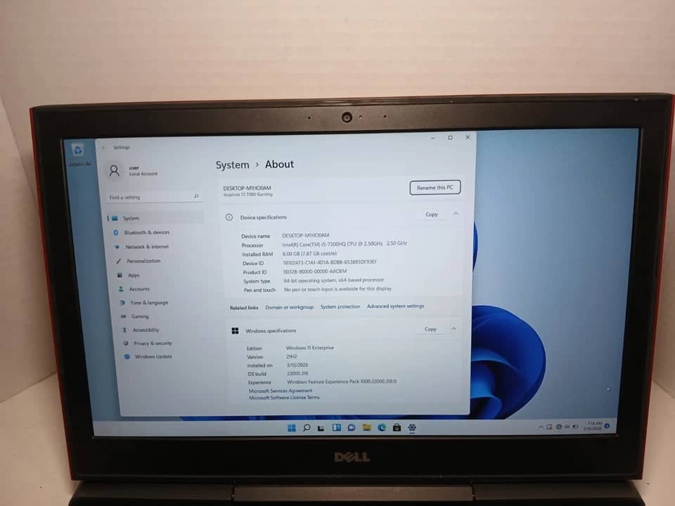 Dell Inspiron 15 7000 Computers Used - Good 256GB 16GB