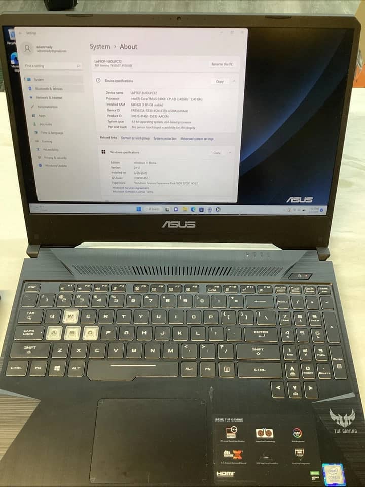 ASUS TUF FX505GT Computers New 512GB 8GB