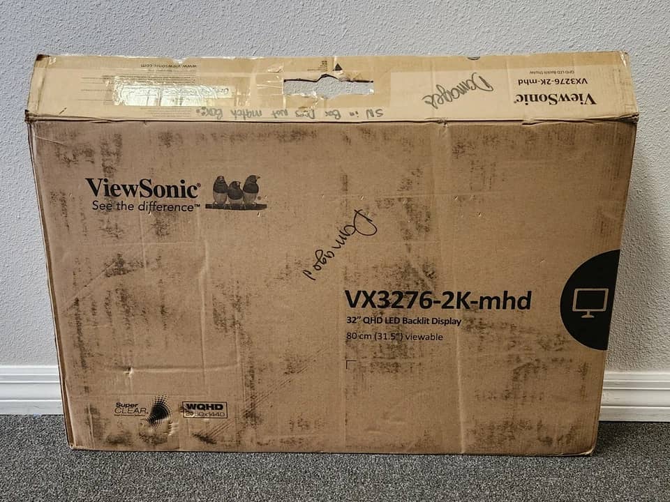 ViewSonic VX3276-2K-MHD Monitors New Silver