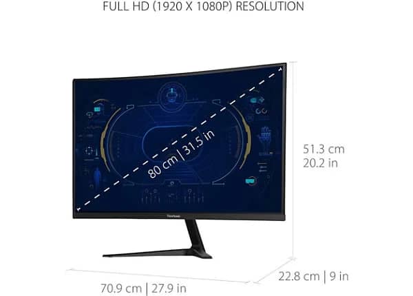 ViewSonic VX3218-PC-MHD Monitors New Black