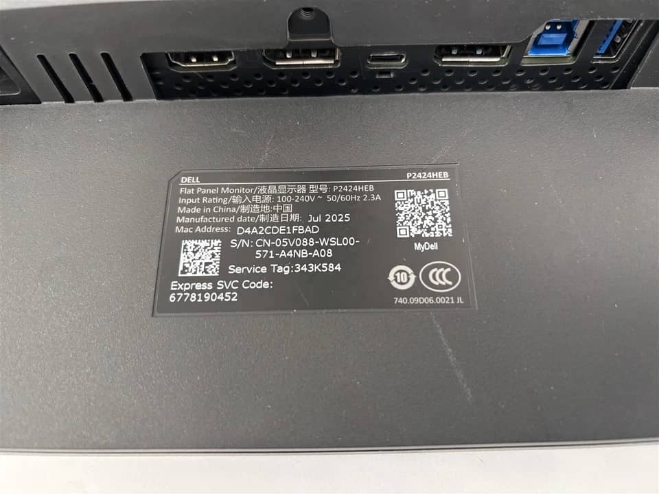 Dell P2424HE Monitors Open-Box Excellent Black