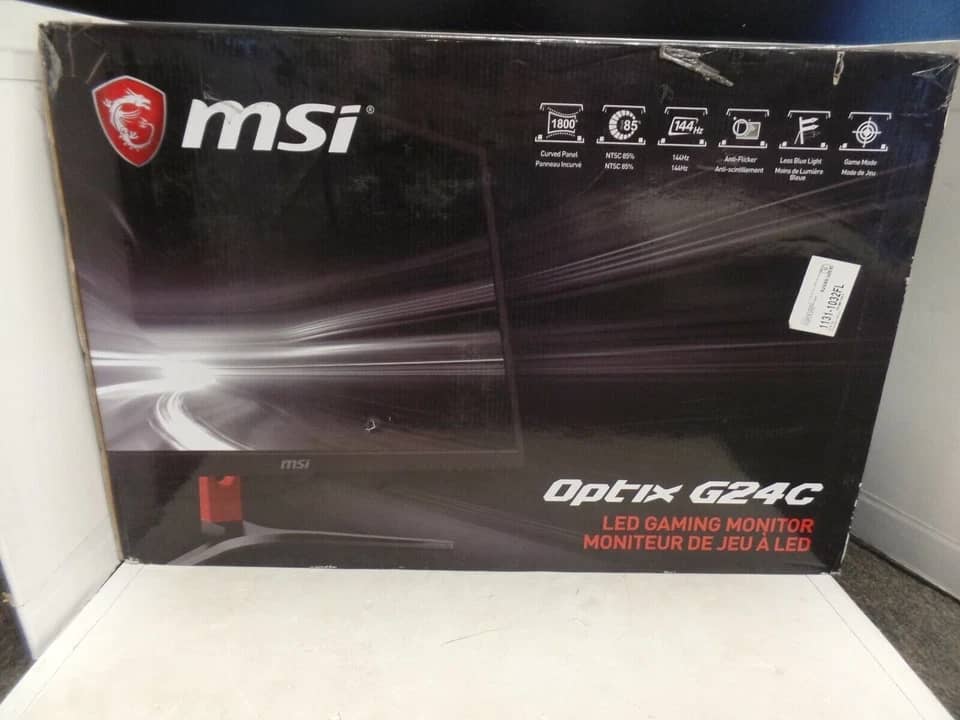MSI Optix G24C Monitors Used - Good Black