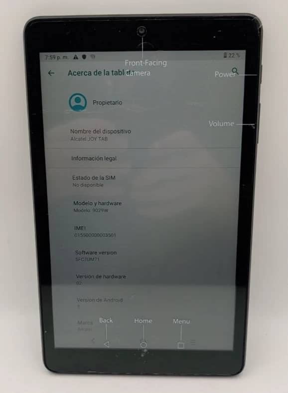TCL Tab 10 5G Tablets Gray 32GB Refurbished - Good