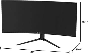 MSI MAG342CQR Monitors Refurbished - Premium Black