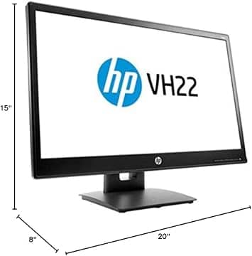 HP VH22 Monitors New Black