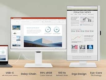 BenQ GW2786TC Monitors Used - Like New White