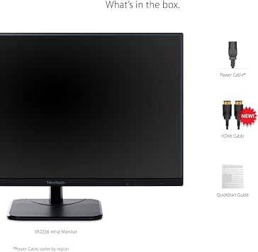 ViewSonic VA2256-MHD Monitors New Blue