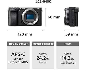 Sony Alpha 6400 Digital Cameras Black New