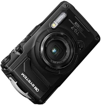 OM SYSTEM Tough TG-6 Digital Cameras Red Refurbished - Excellent