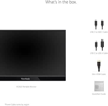 ViewSonic VG1655 Monitors Refurbished - Premium Black