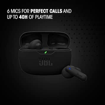 JBL Vibe Beam Headphones & Earbuds New Black