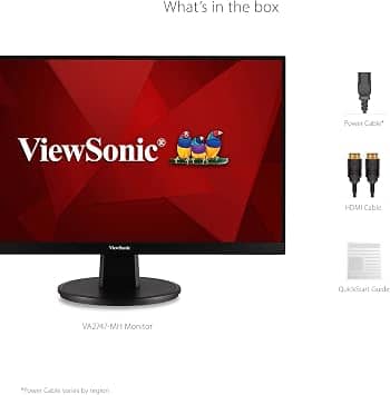 ViewSonic VA2747-MH Monitors Used - Like New Black
