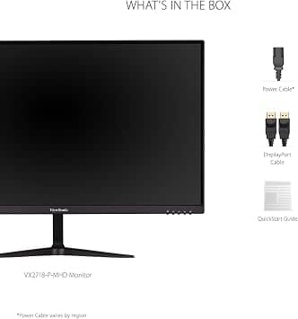 ViewSonic VX2718-P-MHD Monitors Refurbished - Excellent Black