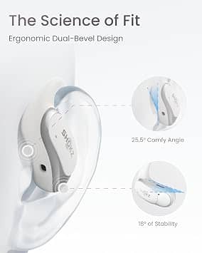 Shokz OpenFit Headphones & Earbuds New White