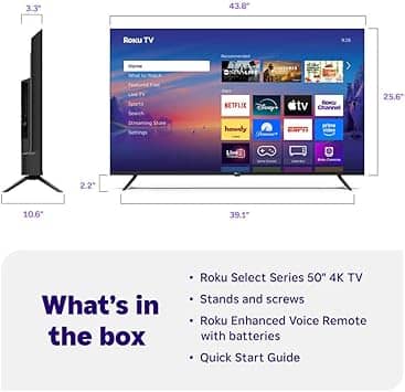 Roku select series TVs New Black