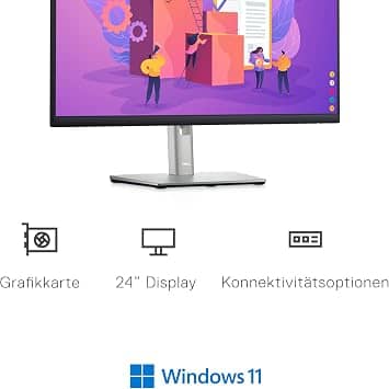 Dell P2422H Monitors New Black