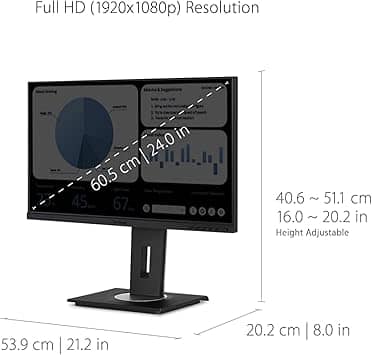 ViewSonic VG2448A Monitors New Black