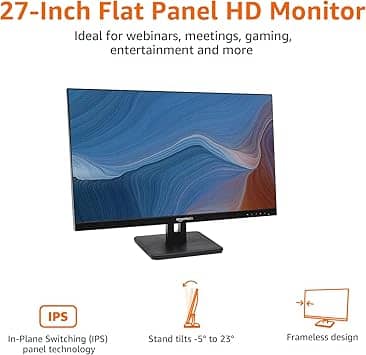 Amazon 27E2UA Monitors New Black