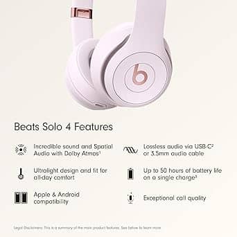 Beats Solo 4 Headphones & Earbuds New Blue