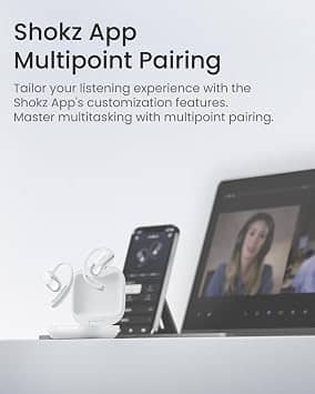 Shokz OpenFit Headphones & Earbuds New White