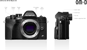 OM SYSTEM OM-D E-M10 Mark IV Digital Cameras Silver New