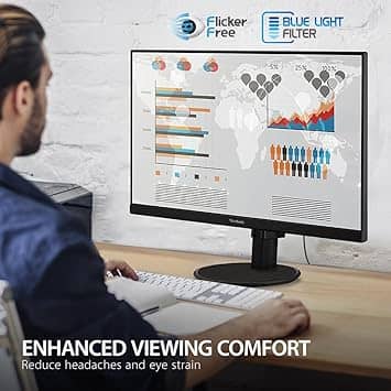 ViewSonic VA2747-MH Monitors New Black