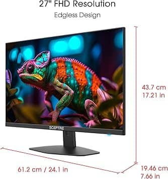 Sceptre E275W-FW100T Monitors New Black