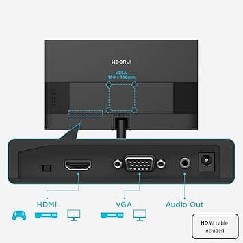 KOORUI E2412F Monitors New Black