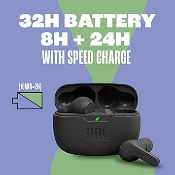 JBL Vibe Beam Headphones & Earbuds New Black