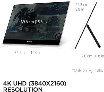 ViewSonic VX1655-4K Monitors New Black