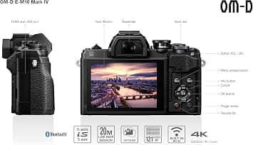 OM SYSTEM OM-D E-M10 Mark IV Digital Cameras Silver New