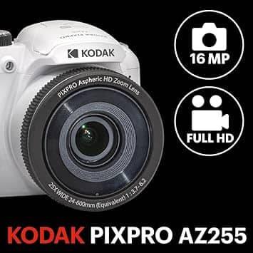 Kodak AZ255 Digital Cameras White New